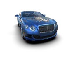 Realistic sport car isolated on background. 3d rendering - illustration png
