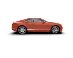 Realistic sport car isolated on background. 3d rendering - illustration png