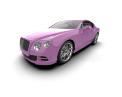 Realistic sport car isolated on background. 3d rendering - illustration png