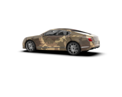 Realistic sport car isolated on background. 3d rendering - illustration png