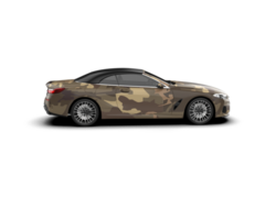 Realistic sport car isolated on background. 3d rendering - illustration png