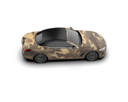 Realistic sport car isolated on background. 3d rendering - illustration png