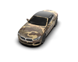 Realistic sport car isolated on background. 3d rendering - illustration png