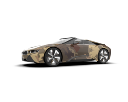 Realistic sport car isolated on background. 3d rendering - illustration png