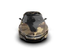 Realistic sport car isolated on background. 3d rendering - illustration png