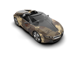Realistic sport car isolated on background. 3d rendering - illustration png