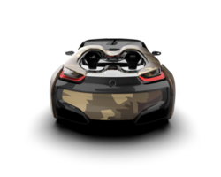 Realistic sport car isolated on background. 3d rendering - illustration png