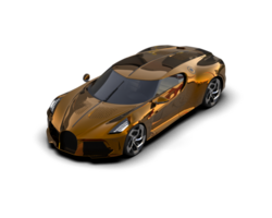 Realistic sport car isolated on background. 3d rendering - illustration png