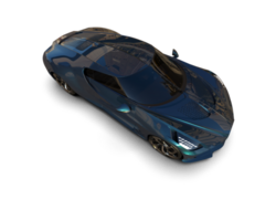 Realistic sport car isolated on background. 3d rendering - illustration png