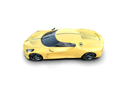 Realistic sport car isolated on background. 3d rendering - illustration png