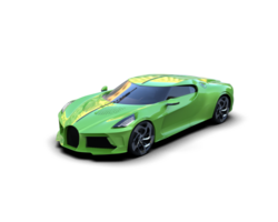 Realistic sport car isolated on background. 3d rendering - illustration png