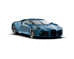 Realistic sport car isolated on background. 3d rendering - illustration png