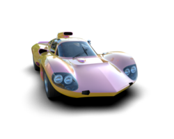 Realistic sport car isolated on background. 3d rendering - illustration png