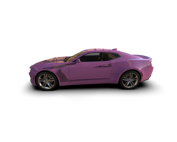 Realistic sport car isolated on background. 3d rendering - illustration png