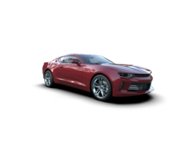 Realistic sport car isolated on background. 3d rendering - illustration png