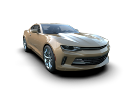Realistic sport car isolated on background. 3d rendering - illustration png