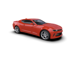 Realistic sport car isolated on background. 3d rendering - illustration png