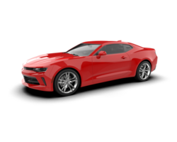Realistic sport car isolated on background. 3d rendering - illustration png