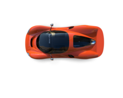 Realistic sport car isolated on background. 3d rendering - illustration png