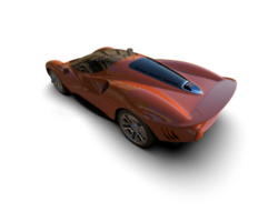 Realistic sport car isolated on background. 3d rendering - illustration png