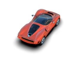 Realistic sport car isolated on background. 3d rendering - illustration png