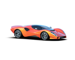 Realistic sport car isolated on background. 3d rendering - illustration png