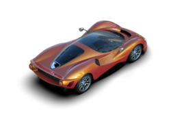 Realistic sport car isolated on background. 3d rendering - illustration png