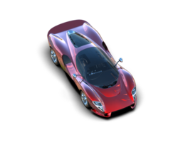 Realistic sport car isolated on background. 3d rendering - illustration png