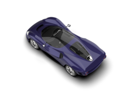 Realistic sport car isolated on background. 3d rendering - illustration png