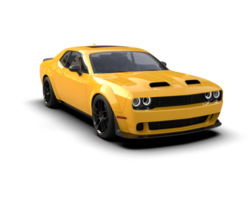 Realistic sport car isolated on background. 3d rendering - illustration png
