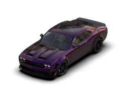 Realistic sport car isolated on background. 3d rendering - illustration png