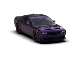 Realistic sport car isolated on background. 3d rendering - illustration png