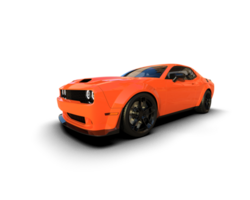 Realistic sport car isolated on background. 3d rendering - illustration png