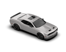 Realistic sport car isolated on background. 3d rendering - illustration png