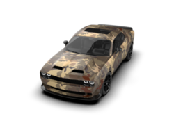 Realistic sport car isolated on background. 3d rendering - illustration png