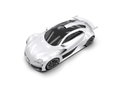 Realistic sport car isolated on background. 3d rendering - illustration png