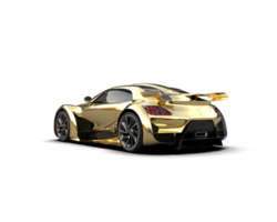 Realistic sport car isolated on background. 3d rendering - illustration png