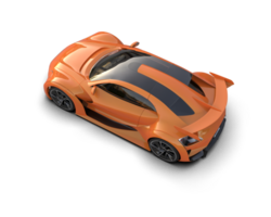Realistic sport car isolated on background. 3d rendering - illustration png