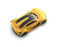 Realistic sport car isolated on background. 3d rendering - illustration png