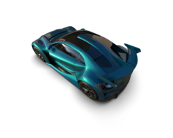 Realistic sport car isolated on background. 3d rendering - illustration png
