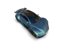 Realistic sport car isolated on background. 3d rendering - illustration png