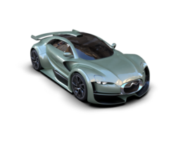 Realistic sport car isolated on background. 3d rendering - illustration png
