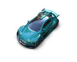 Realistic sport car isolated on background. 3d rendering - illustration png