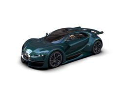 Realistic sport car isolated on background. 3d rendering - illustration png