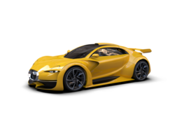 Realistic sport car isolated on background. 3d rendering - illustration png