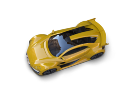 Realistic sport car isolated on background. 3d rendering - illustration png