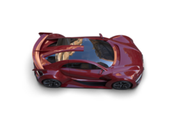 Realistic sport car isolated on background. 3d rendering - illustration png