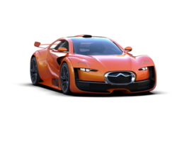 Realistic sport car isolated on background. 3d rendering - illustration png