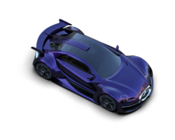 Realistic sport car isolated on background. 3d rendering - illustration png