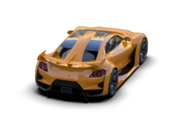 Realistic sport car isolated on background. 3d rendering - illustration png